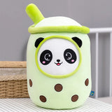 Cute Bubble Tea Plush Toy Stuffed Milk Tea Soft Boba Fruit Tea Cup Plushie Green Food - Tophatter Daily Deals