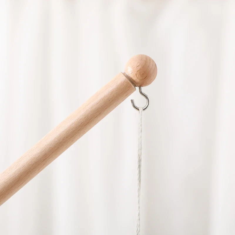 Wooden Baby Mobile Crib Arm Holder Newborn Sensory Toys - Tophatter Daily Deals