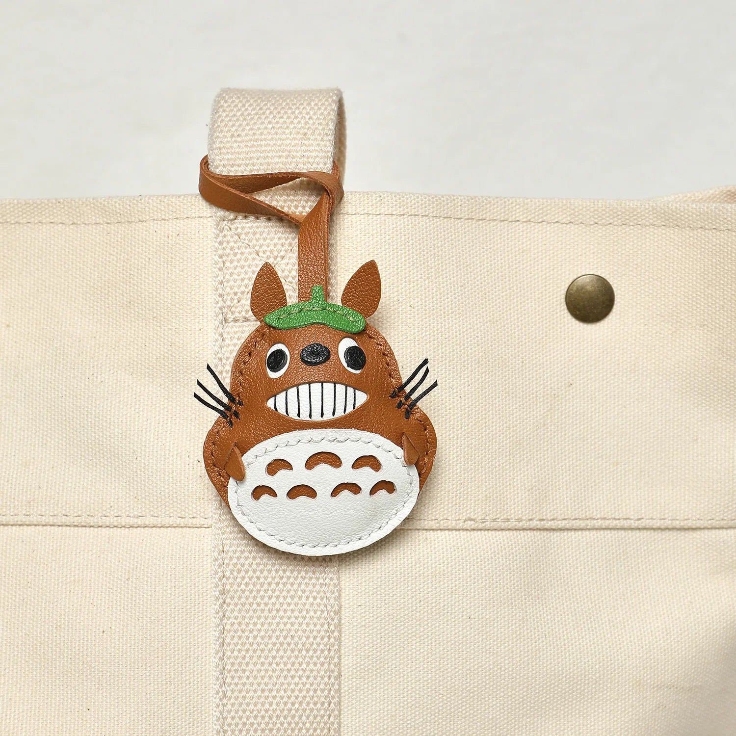 Leather Bag Charm No Face Keychain Black Cozy Cute Gift C - Tophatter Daily Deals