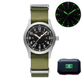 Military Quartz Field Watch 37mm Sapphire Fall 2025 Black4 - Tophatter Daily Deals