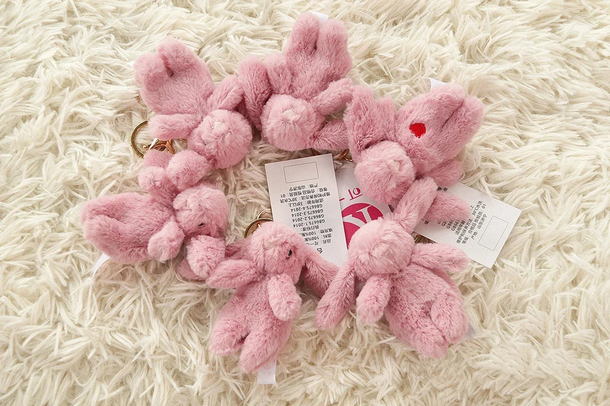 Rabbit Plush Keychain Cute Bunny Bag Charm Soft Gift - Tophatter Daily Deals