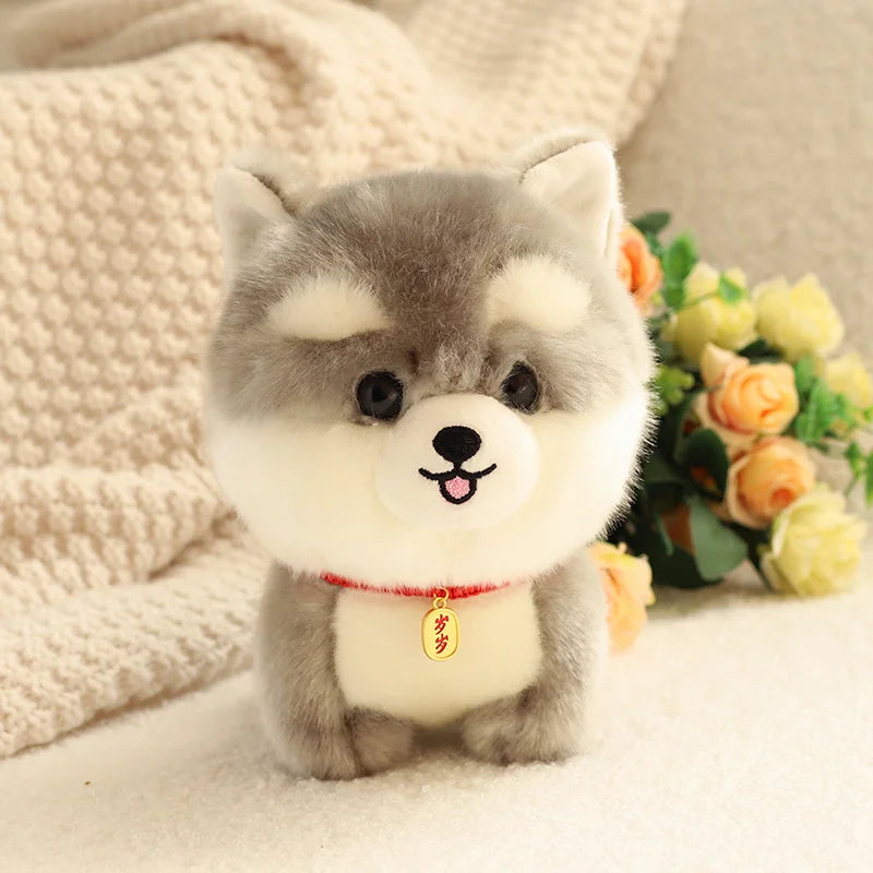 Corgi Dog Plush Toy Stuffed Animal Shiba inu ChowChow Yorkshire Bichon Husky Plush Husky Dog Approximately 20cm Animals - Tophatter Daily Deals