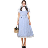 Dorothy Blue Gingham Dress Costume Halloween 2025 Cosplay Women - Tophatter Daily Deals
