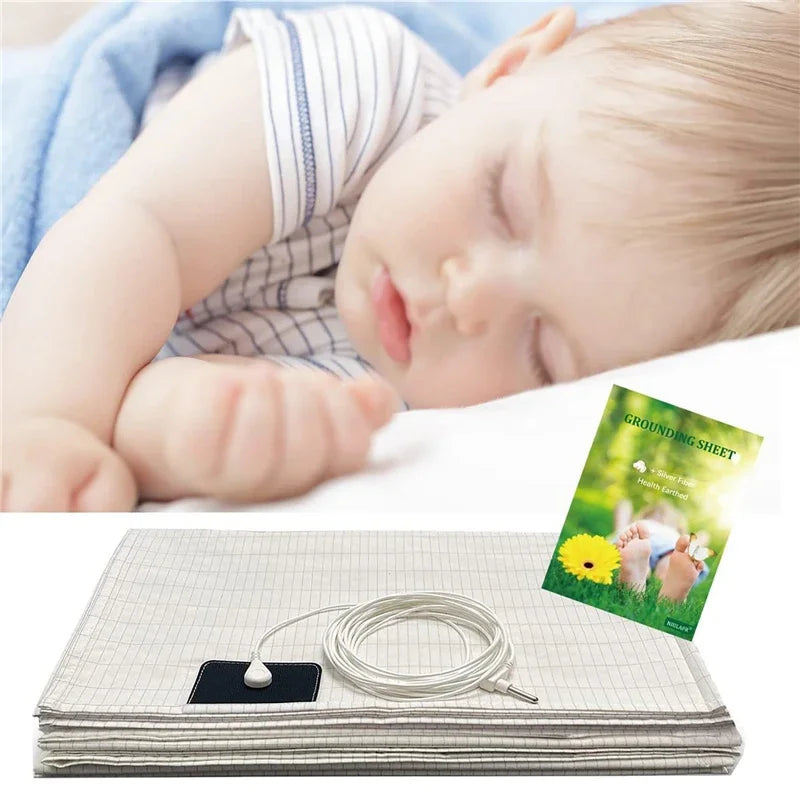 Earthing Bed Sheet Grounding Sheet Anti Static Sleep - Tophatter Daily Deals
