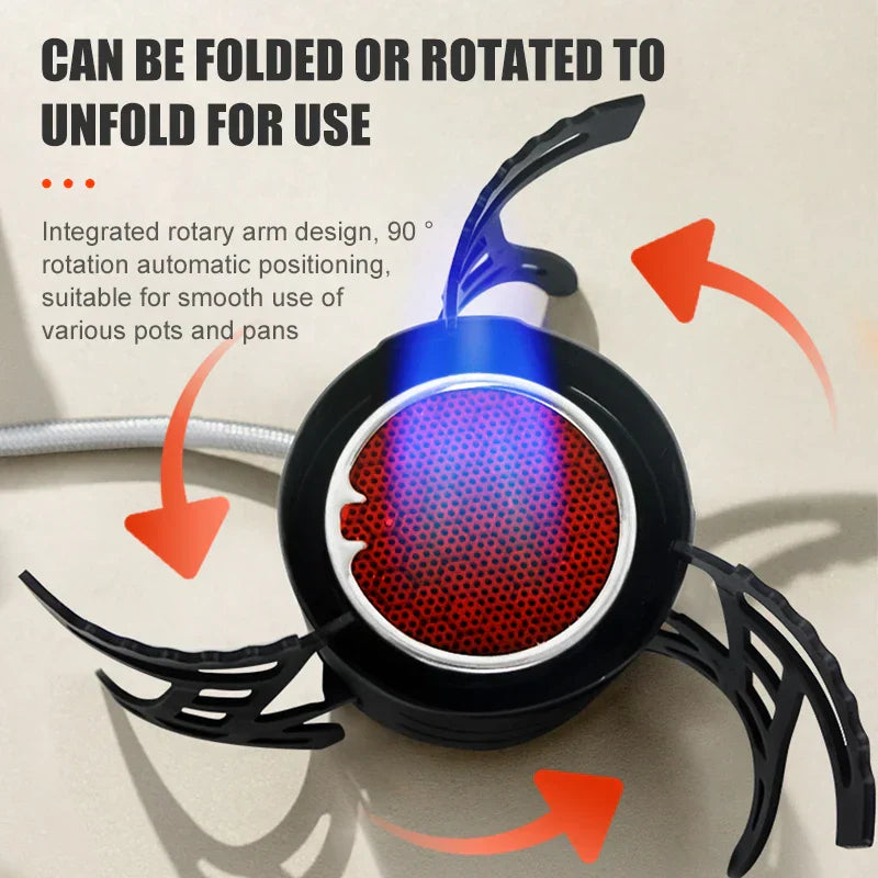 2600W Infrared Camping Stove Black Camp Cooking - Tophatter Daily Deals
