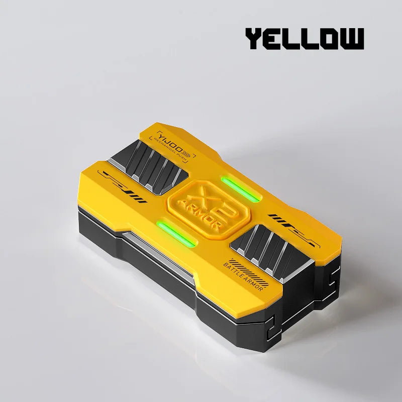 Luminous Push Slider Metal Fidget Toy EDC Stress Relief Yellow - Tophatter Daily Deals