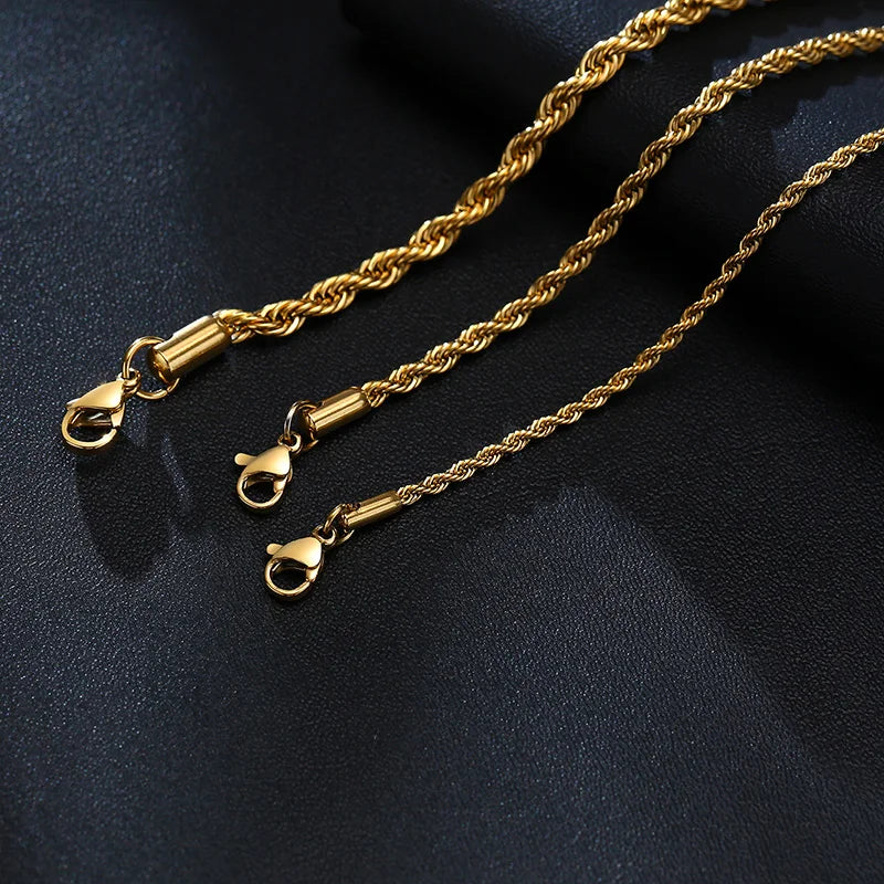 Stainless Steel Rope Chain Bracelet Twisted Singapore - Tophatter Daily Deals