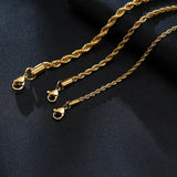 Stainless Steel Rope Chain Bracelet Twisted Singapore - Tophatter Daily Deals