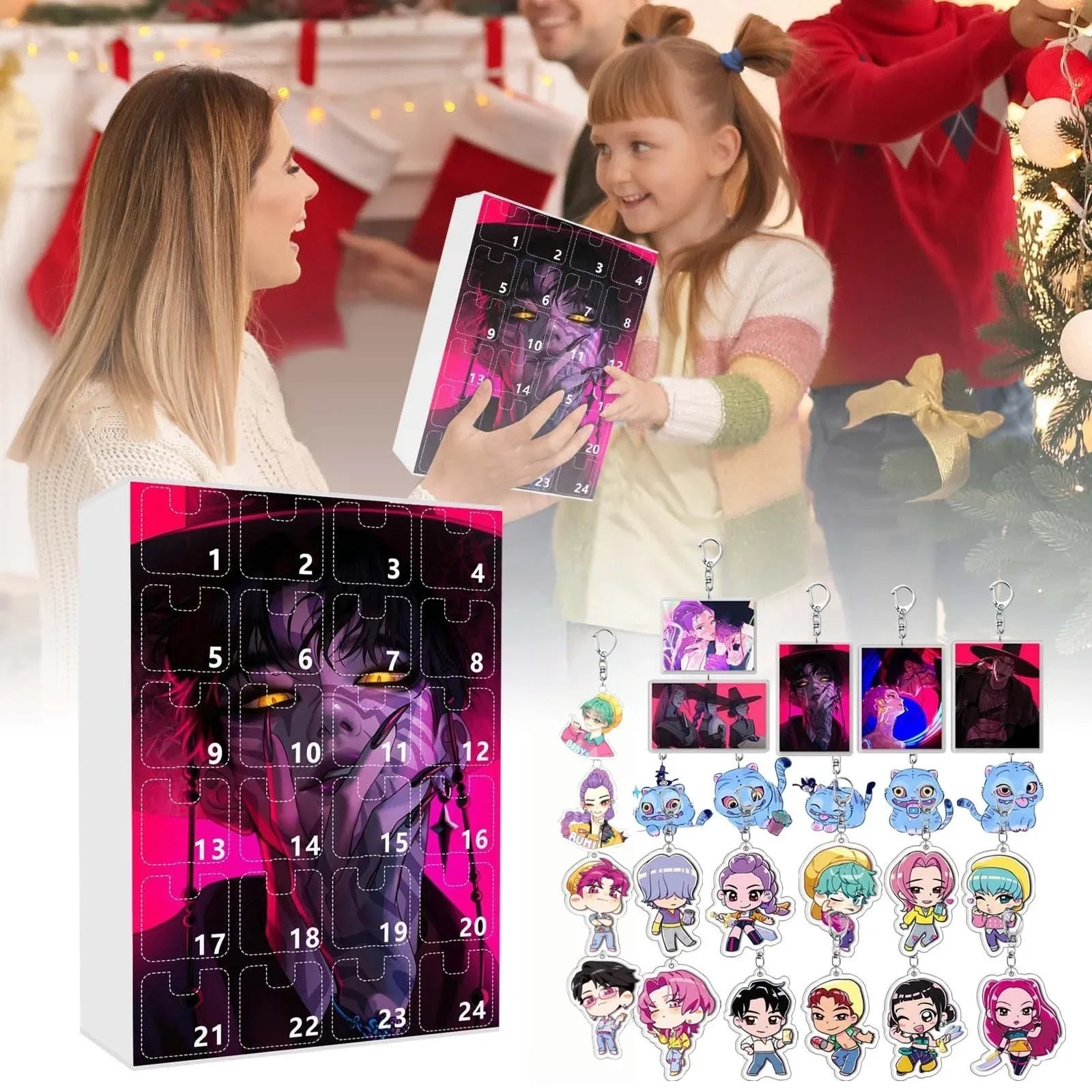 Kpop Advent Calendar 24 Day Demon Hunters Keychain Gift 05 - Tophatter Daily Deals