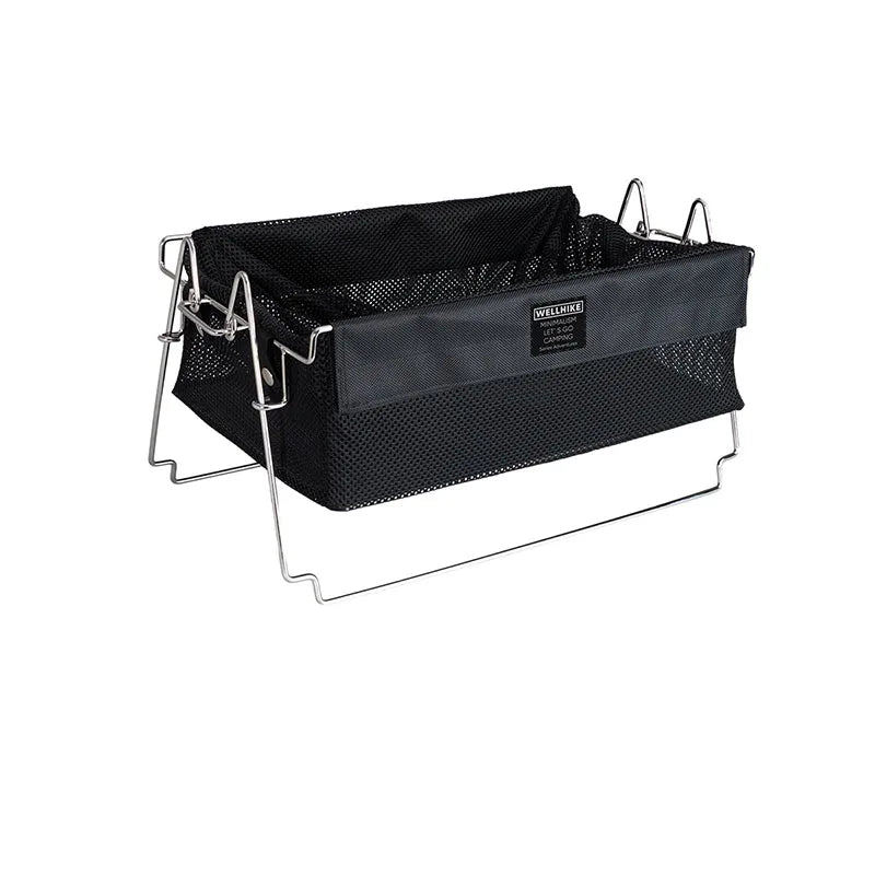 Outdoor Tactical Camping Storage Basket Black Camp Furniture - Tophatter Daily Deals