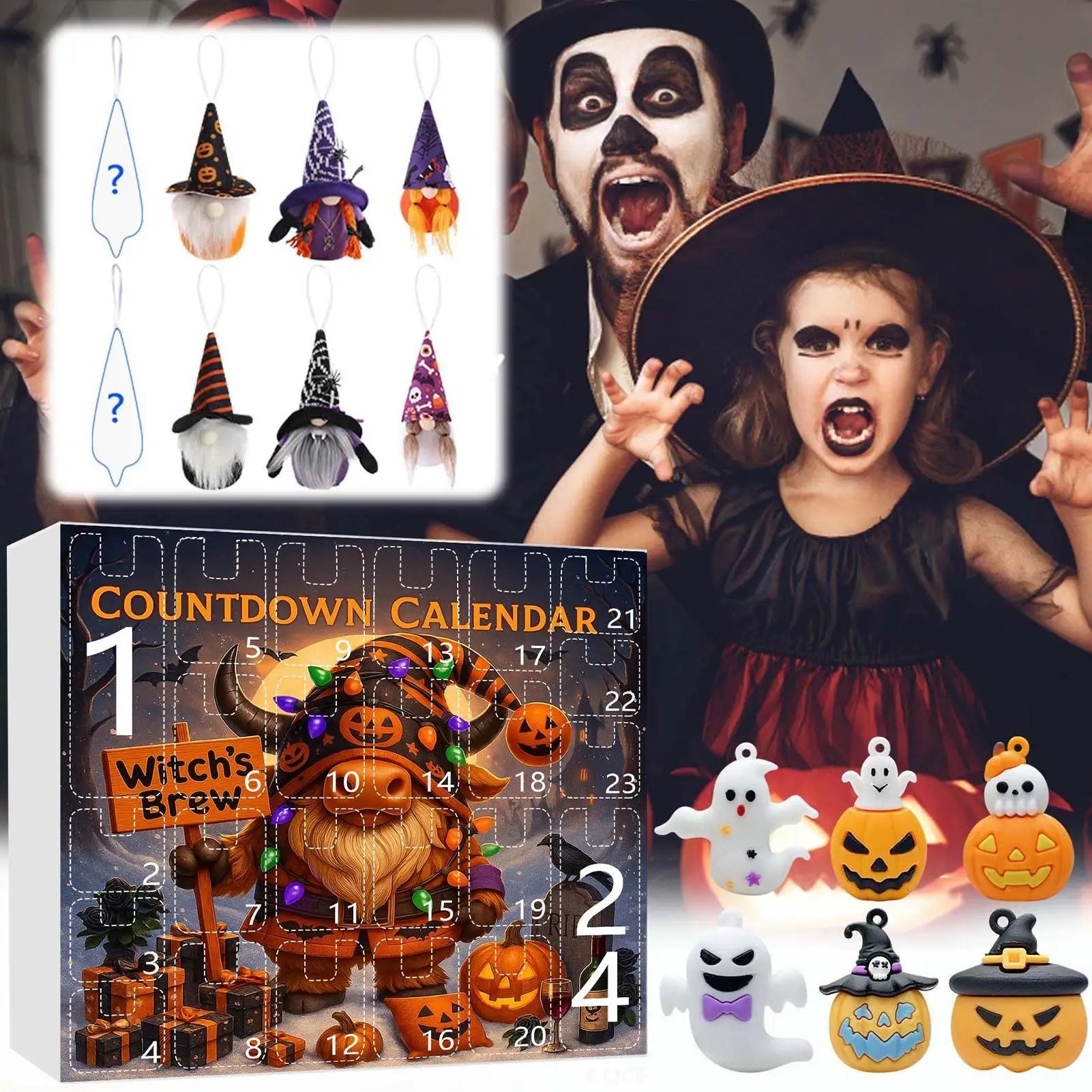 Halloween Gnome Advent Calendar Plush Countdown 2025 - Tophatter Daily Deals