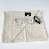 Earthing Bed Sheet Conductive Silver Antistatic Sheet 90x280 cm Beige - Tophatter Daily Deals