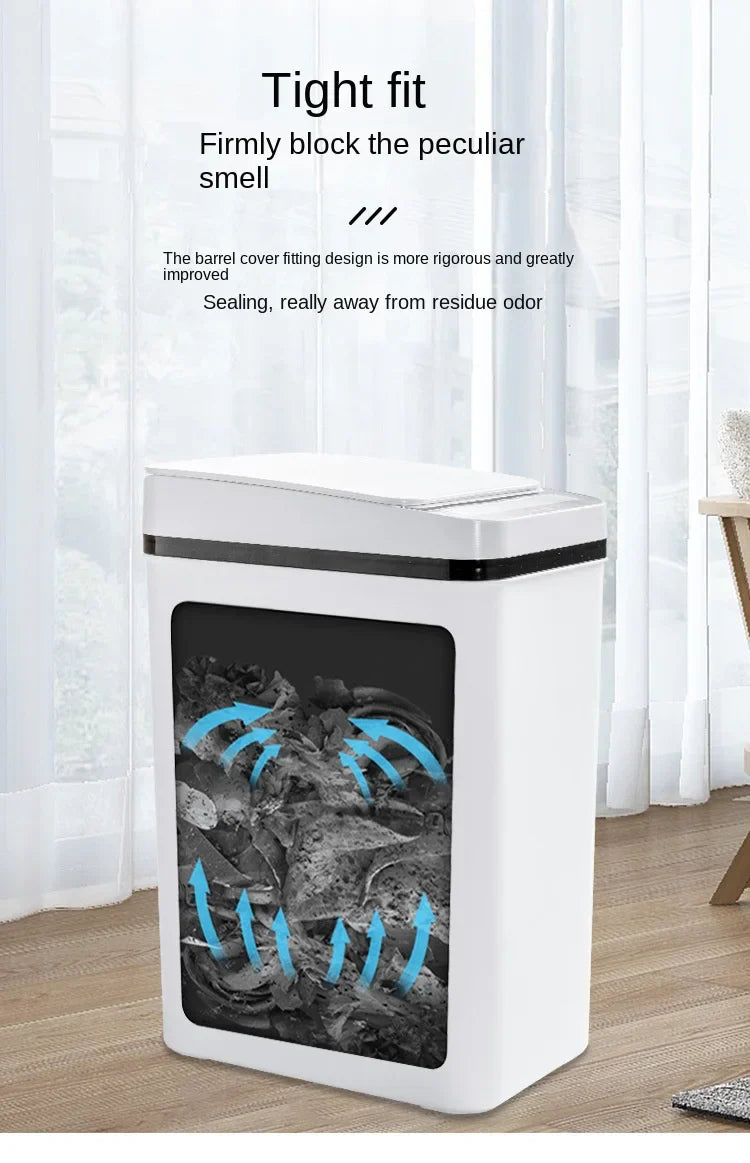 Smart Trash Can Automatic Sensor Bin Touchless Odor Control - Tophatter Daily Deals
