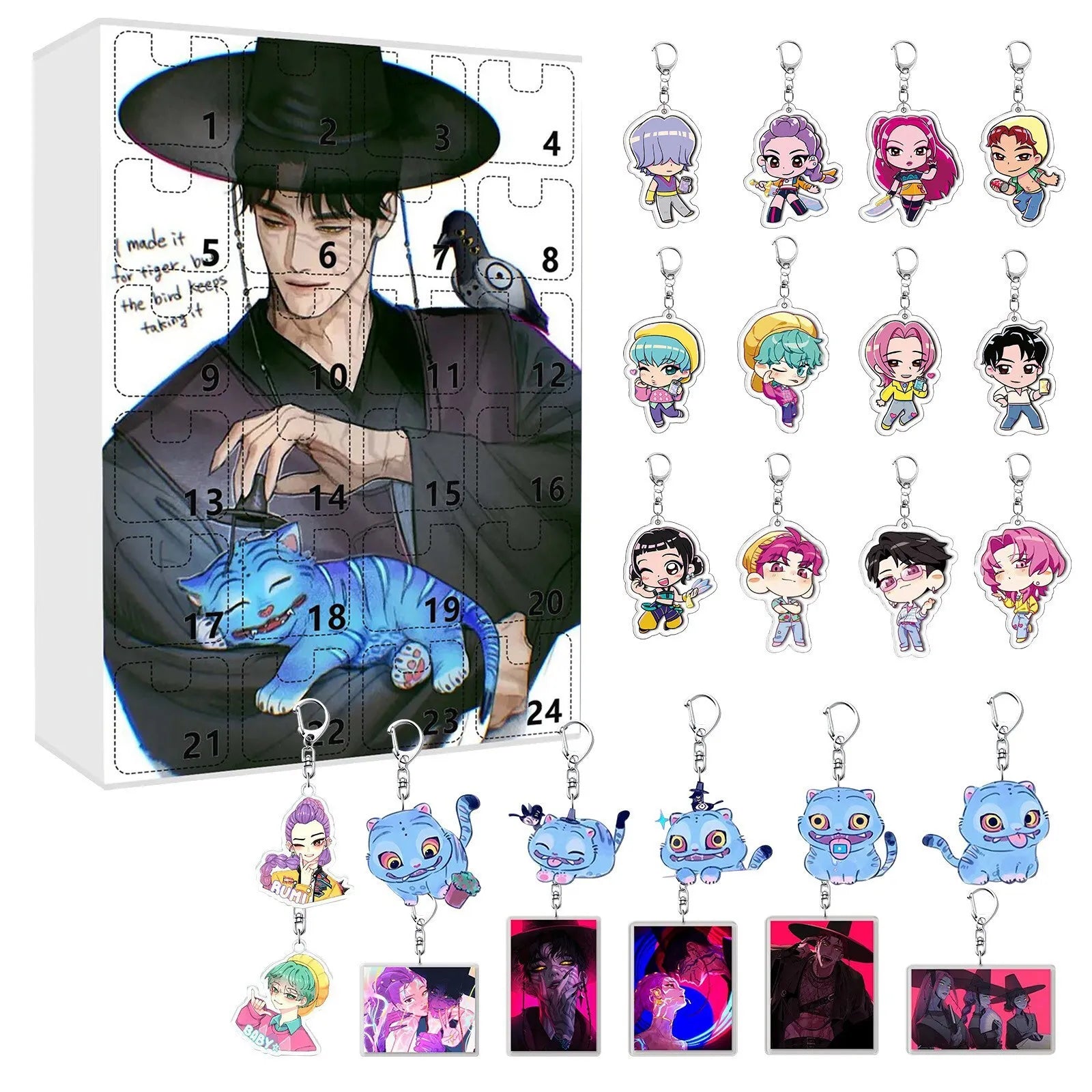 Kpop Advent Calendar 24 Day Demon Hunters Keychain Gift 10 - Tophatter Daily Deals
