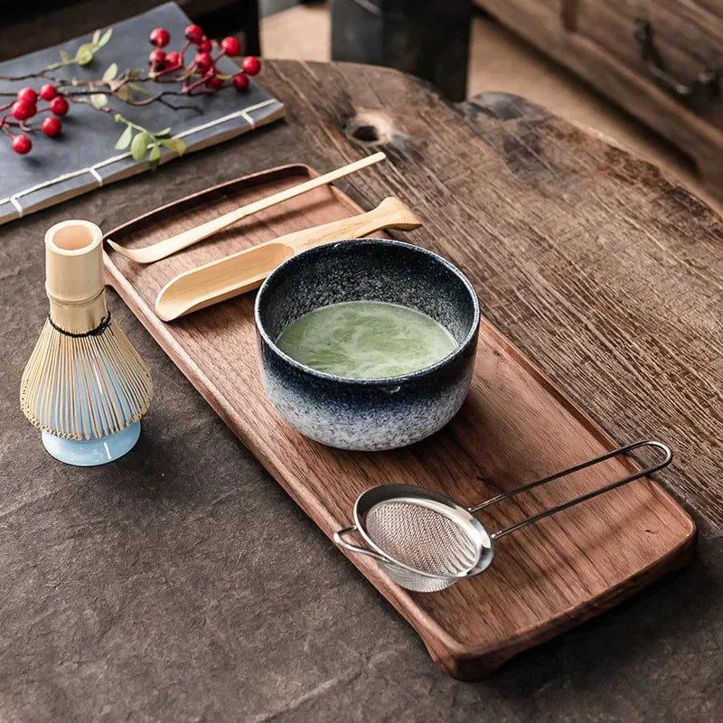 Matcha Tea Set 6pc Bamboo Ceramic Teaware Ceremony Gift - Tophatter Daily Deals