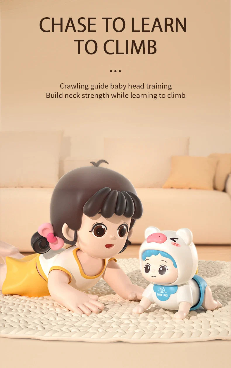 Baby Crawling Guide Toy Newborn Sensory Toys Music Aid - Tophatter Daily Deals