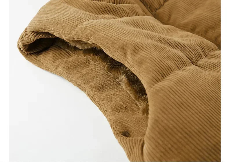 Insulating Mens Fleece Vest - Quilted Corduroy, Casual - Tophatter Daily Deals