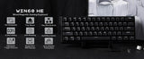 Mechanical 60 Percent Hot Swap Keyboard Aluminum RGB Hall - Tophatter Daily Deals