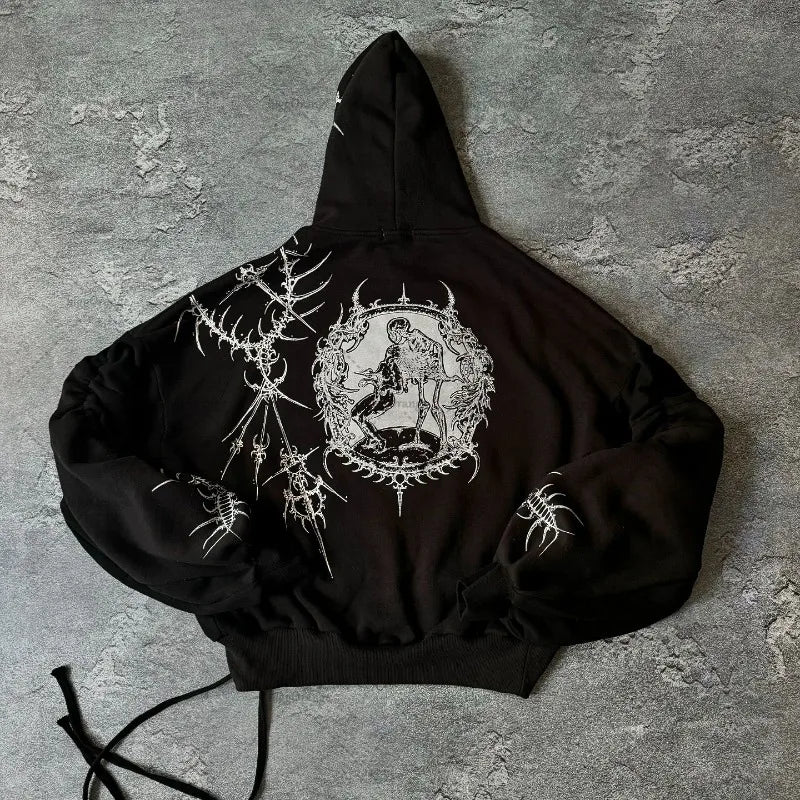 Oversized Unisex Hoodie - Cropped Relaxed Cotton Streetwear - Tophatter Daily Deals