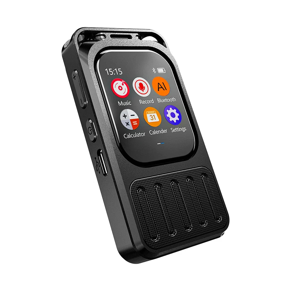 AI Voice Recorder Bluetooth Touchscreen 79H Battery 1200mAh - Tophatter Daily Deals