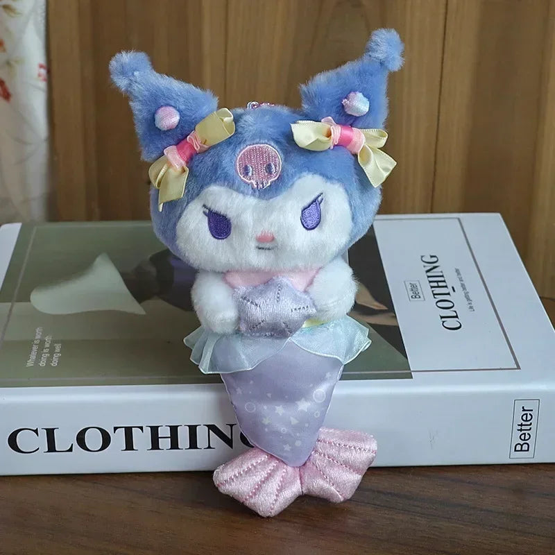 Sanrio Mermaid Cute Kuromi Hello Kitty Pochacco Plush Keyring Kuromi Anime - Tophatter Daily Deals