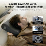 Ergonomic Inflatable Camping Air Pillow Grey Pillows - Tophatter Daily Deals