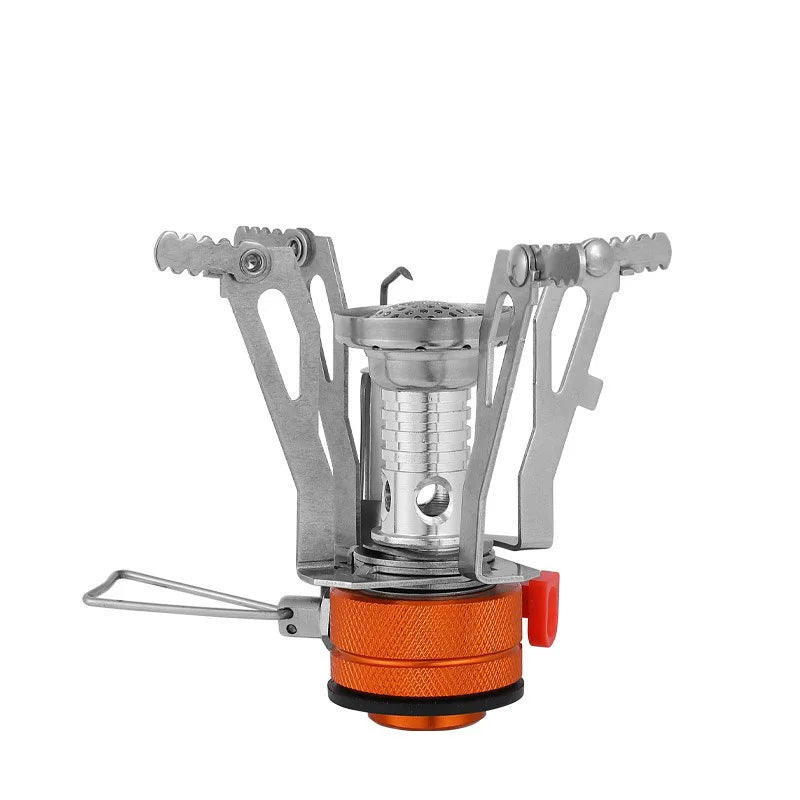 3000W Foldable Camping Gas Stove Silver Camp Cooking - Tophatter Daily Deals