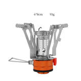 3000W Foldable Camping Gas Stove Silver Camp Cooking - Tophatter Daily Deals
