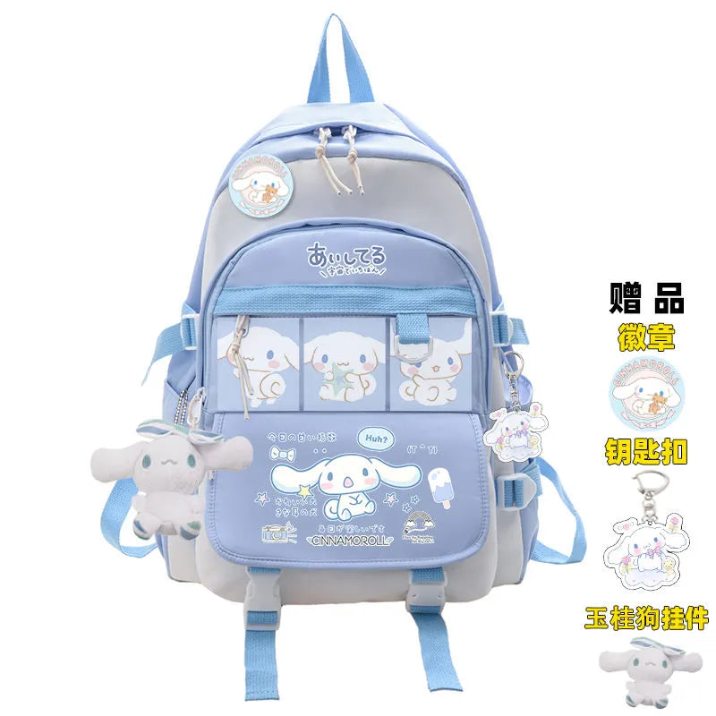 Sanrio Plush Toy Cinnamoroll Backpack Rucksack Schoolbag Kawaii Student School Bag Large Travel A Animals - Tophatter Daily Deals