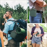 Camping Water Cup with Storage Pouch Silver Camp Cooking - Tophatter Daily Deals