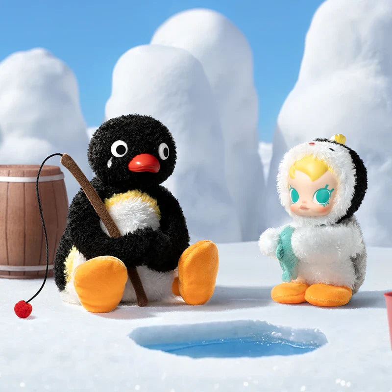 Genuine Pop Mart Baby Molly × Pingu Happy Fishing Series Vinyl Pendant Blind Box Animals - Tophatter Daily Deals