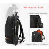 Camera Backpack Reflective StripeTripod Straps Orange Backpacks - Tophatter Daily Deals