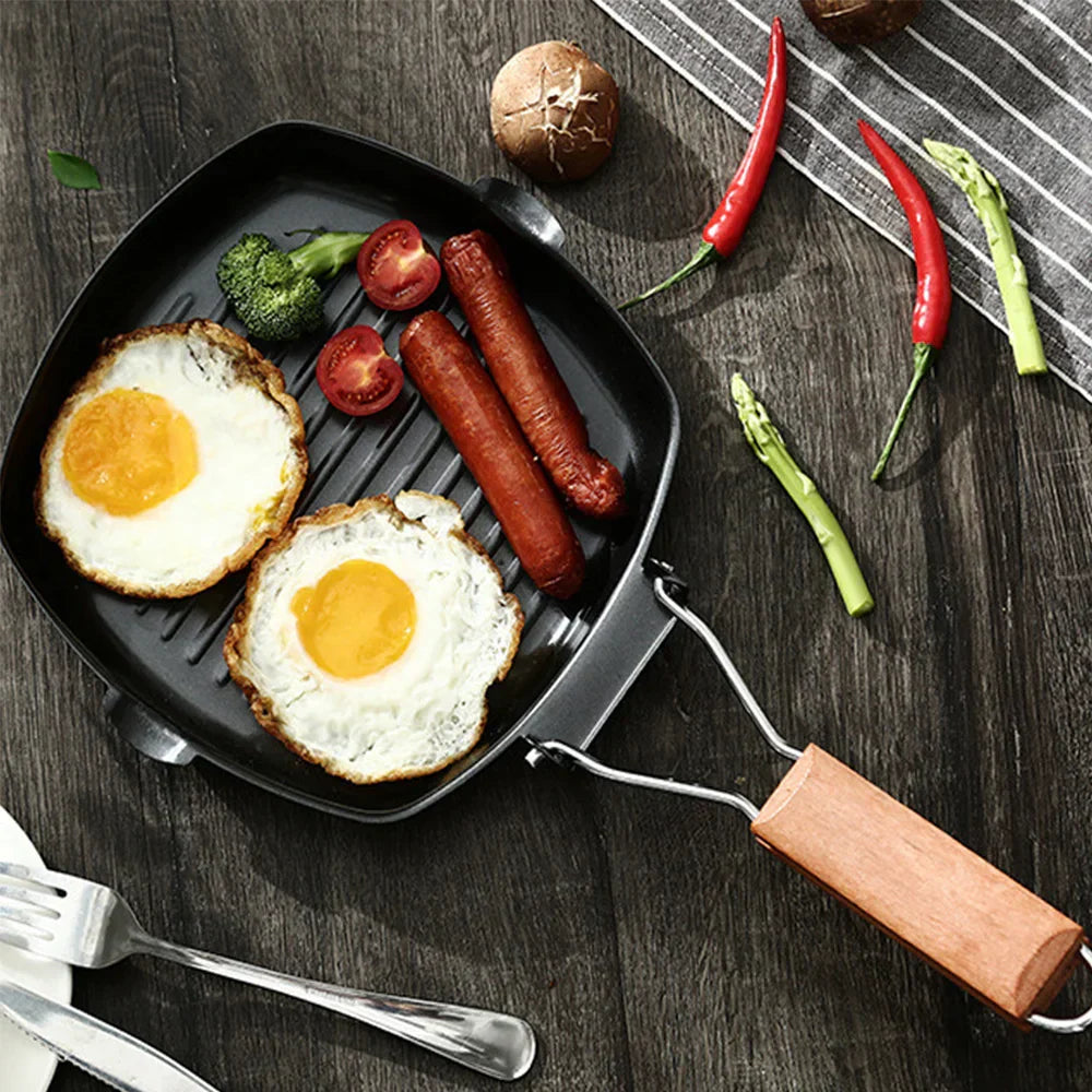 Camping Cookware Frying Pan Black Camp Cooking - Tophatter Daily Deals