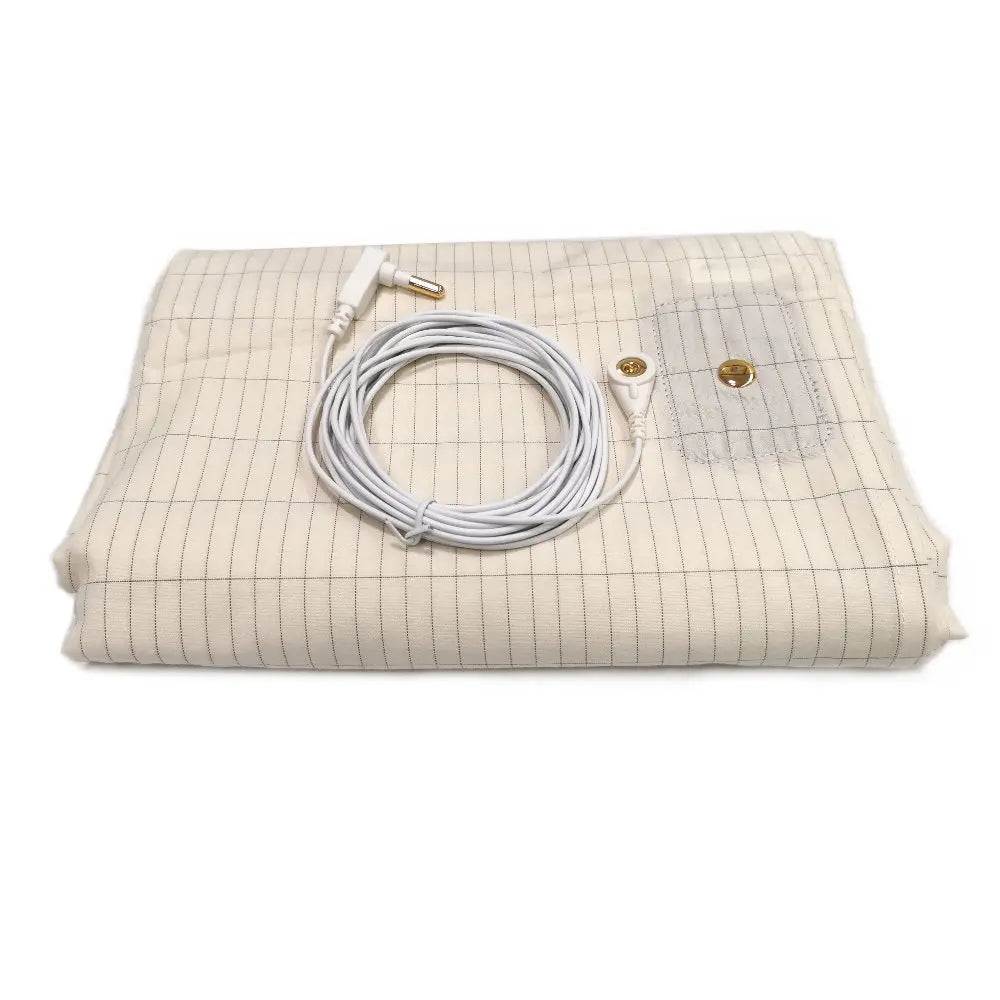 Earthing Bed Sheet 39x80 Cotton Flat Grounding Sleep - Tophatter Daily Deals
