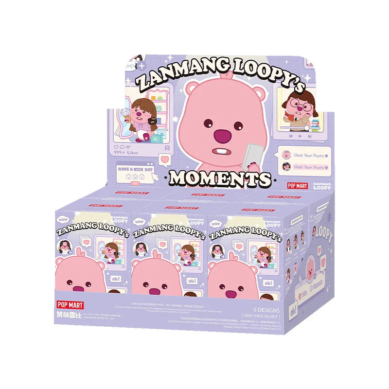 Genuine Pop Mart Zanmang Loopy's Moments Series Figures Blind Box Full Set of 6 Boxes Animals - Tophatter Daily Deals