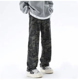 Oversized Men’s Cargo Jeans - Baggy Straight Denim Wear - Tophatter Daily Deals