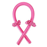 Heatless Curling Rod Headband No Heat Silk Curls Ribbon Hair Rollers Sleeping Soft Headband Lazy Hair Curlers Hair Styling Tools Rose Red no Clip CHINA - Tophatter Daily Deals