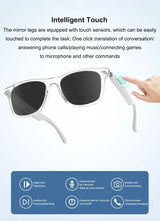 Smart Translation Glasses Bluetooth Call Voice Assistant - Tophatter Daily Deals