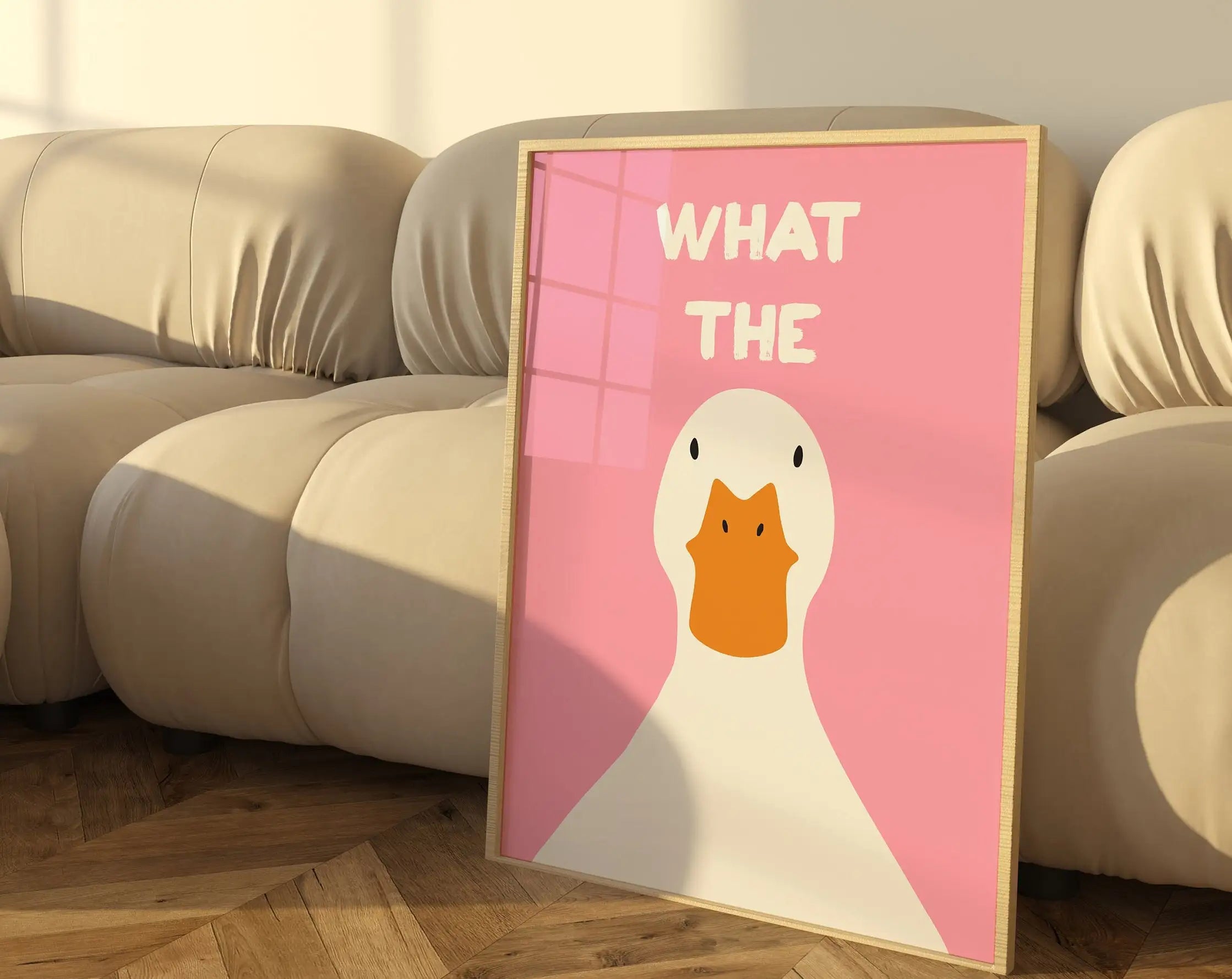 What The Duck Canvas Print Poster Waterproof Dorm Bedroom 04 - Tophatter Daily Deals
