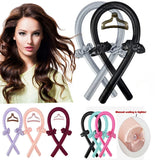 Heatless Curling Rod Headband No Heat Silk Curls Ribbon Hair Rollers Sleeping Soft Headband Lazy Hair Curlers Hair Styling Tools - Tophatter Daily Deals