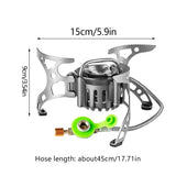 Multi-Fuel Gas Camping Stove Silver Camp Cooking - Tophatter Daily Deals