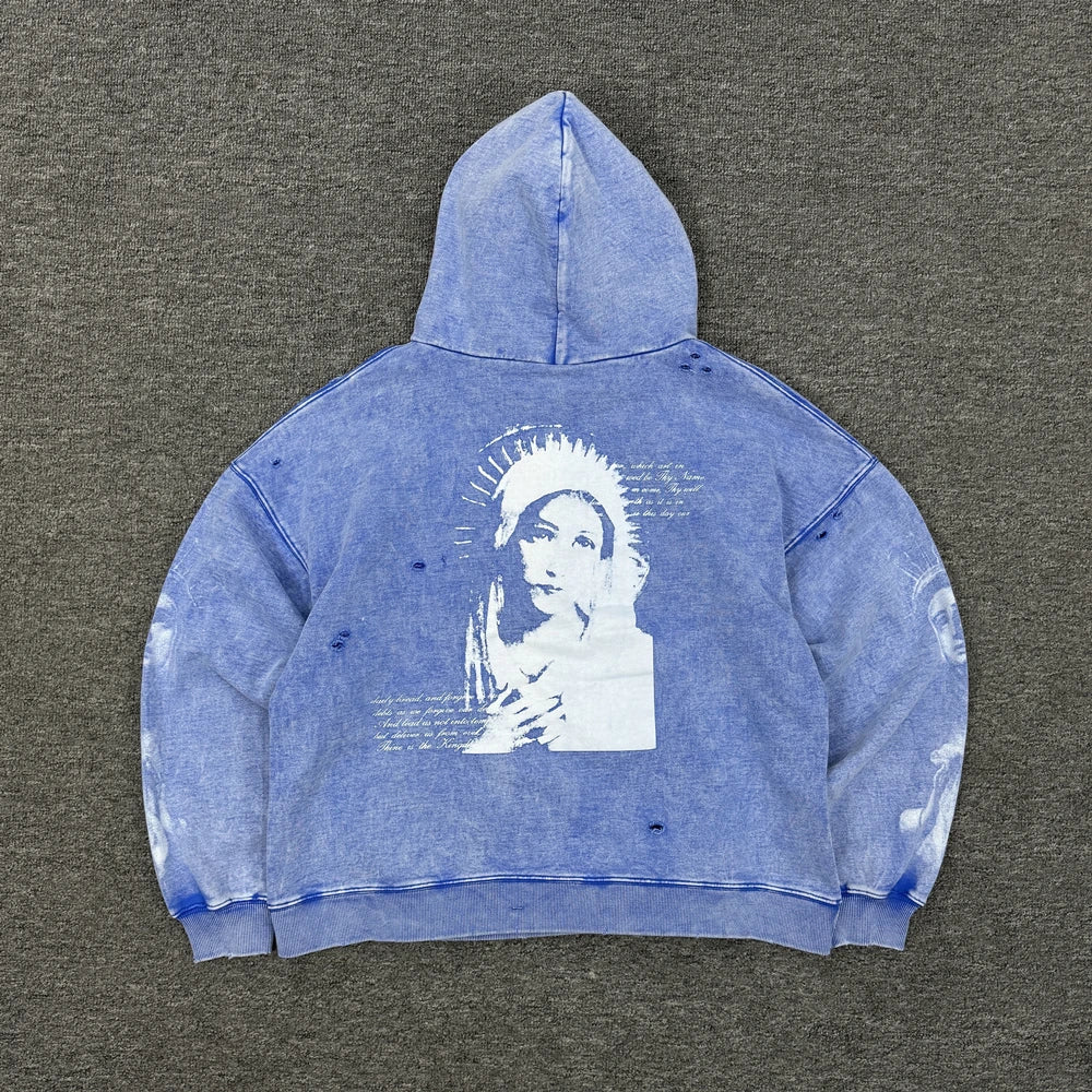 Oversized Men's Hooded Sweatshirt - Washed Cotton Street - Tophatter Daily Deals