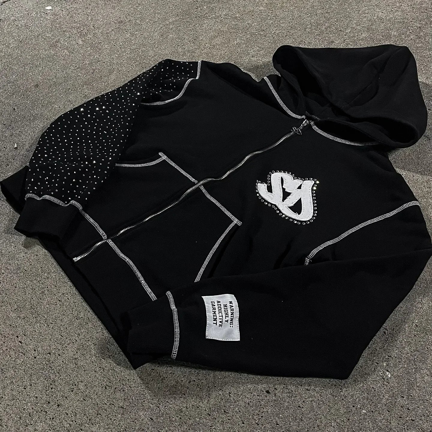 Oversized Relaxed Men Hoodie - Boxy Patchwork, Cotton Street - Tophatter Daily Deals