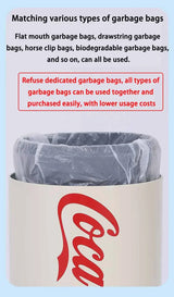 Automatic Induction Trash Can Round Kitchen Bin 24x40cm - Tophatter Daily Deals
