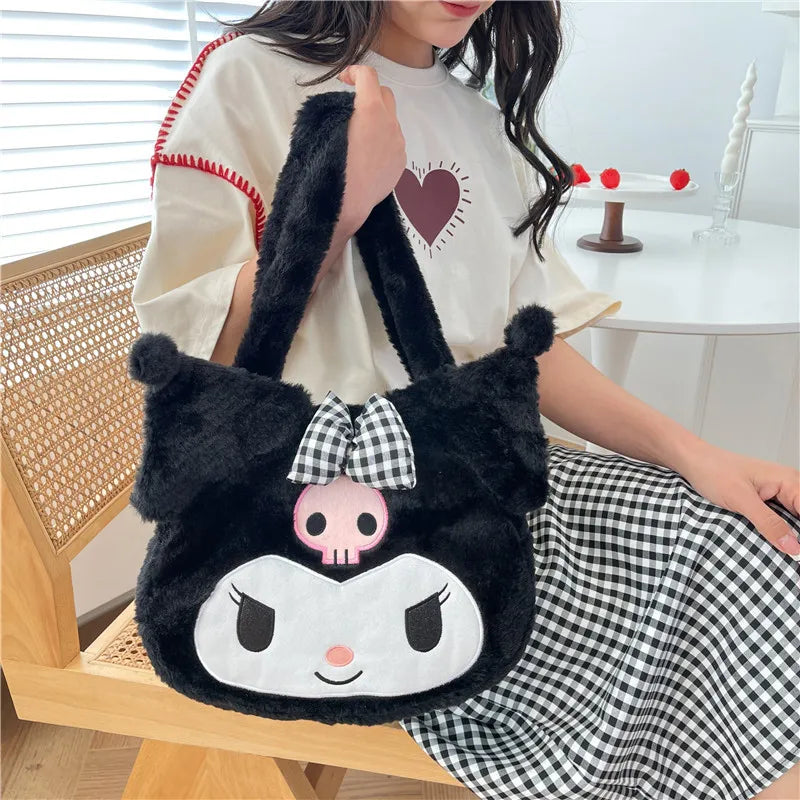 Sanrio Plush Cinnamoroll My Melody Kuromi Tote Shoulder Bag Anime - Tophatter Daily Deals