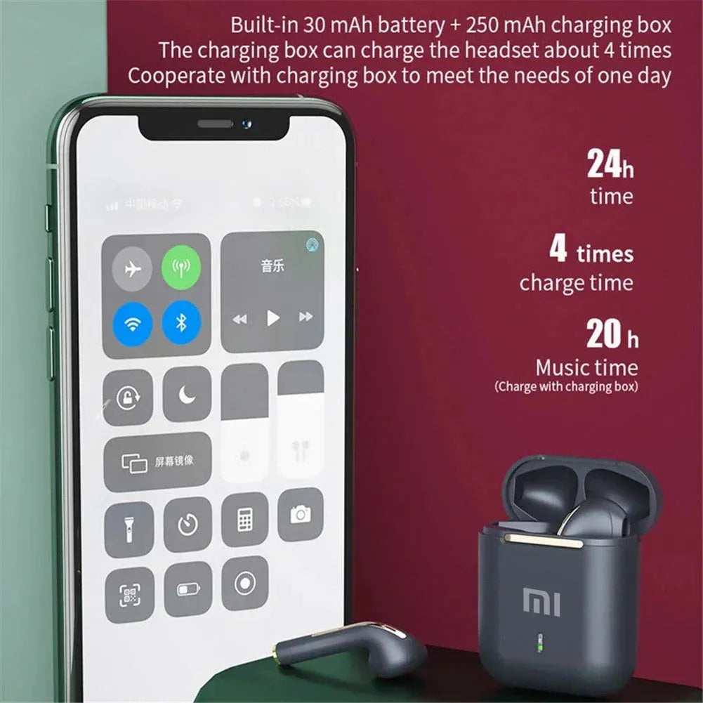 Xiaomi J18 Wireless Earphone HiFI In-ear Stereo with Microphone Bluetooth Touch Waterproof Noise-cancelling Various Headphones In-Ear Headphones - Tophatter Daily Deals