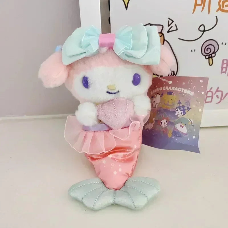 Sanrio Mermaid Cute Kuromi Hello Kitty Pochacco Plush Keyring My Melody Anime - Tophatter Daily Deals