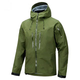 Waterproof Men's Jacket - Hooded Softshell, For Camping Army Green - Tophatter Daily Deals