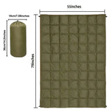 All-Season Lightweight Camping Blanket Green Sleeping Bags - Tophatter Daily Deals