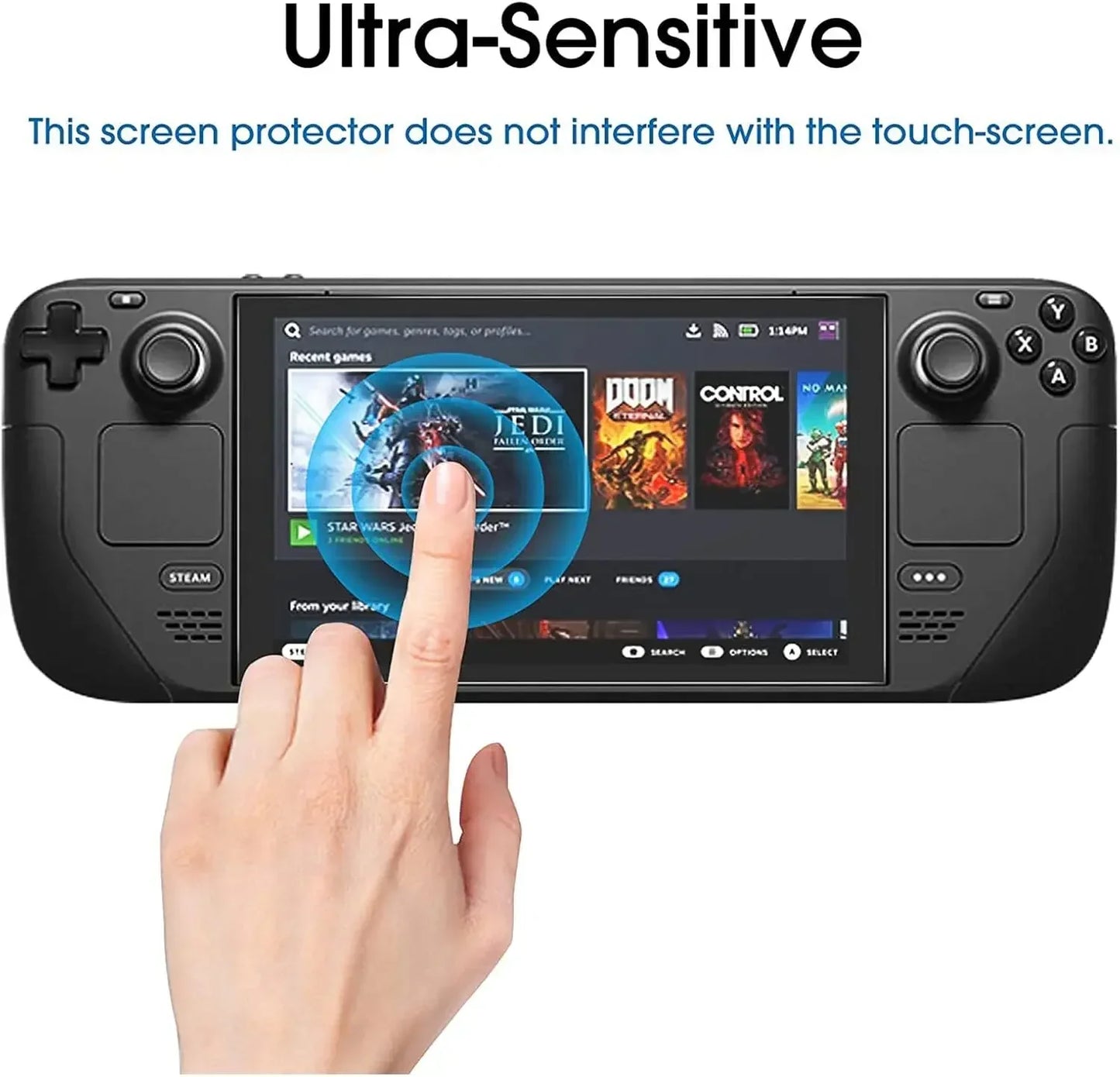7 Inch Tempered Glass Screen Protector For Handheld OLED - Tophatter Daily Deals